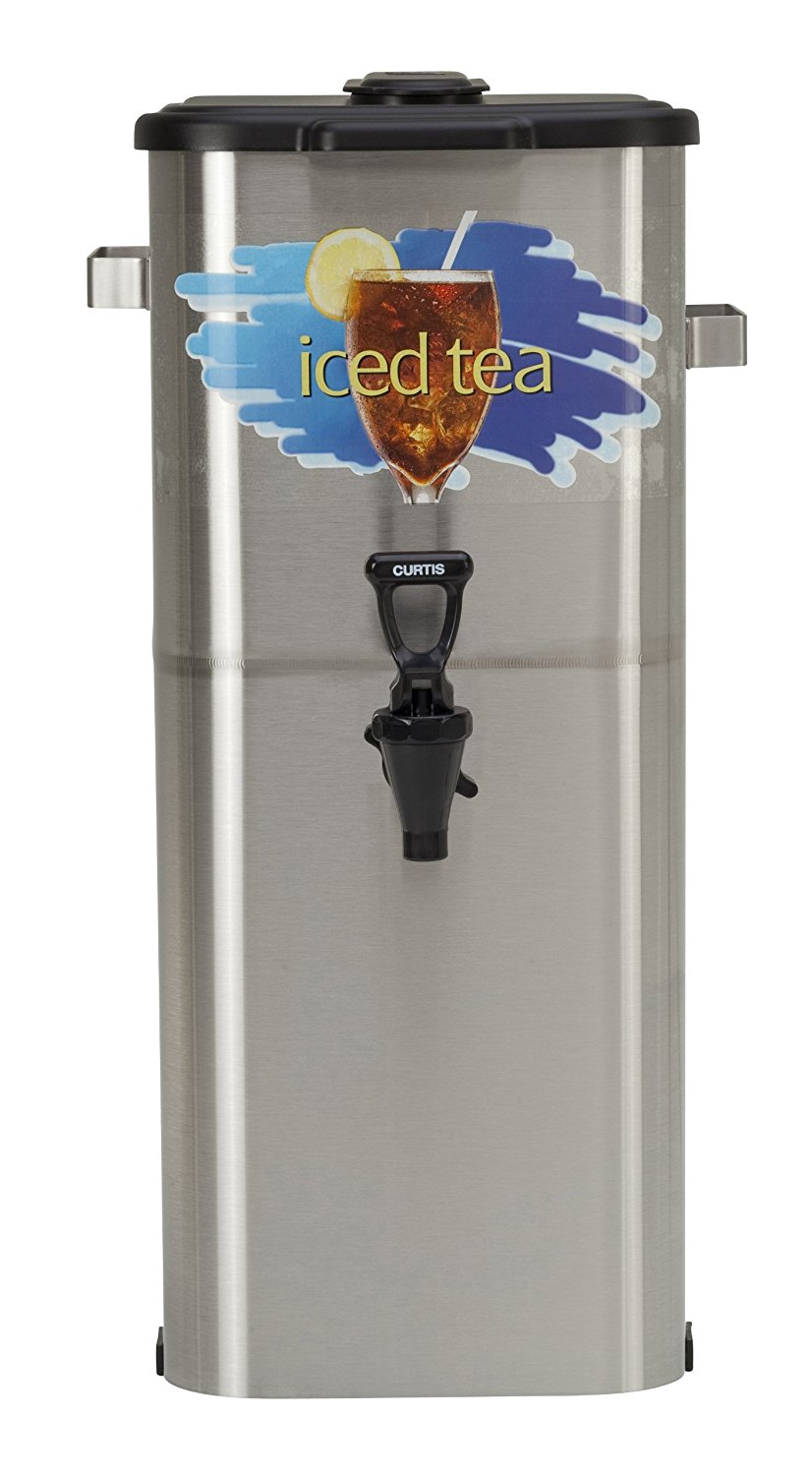 Wilbur Curtis Iced Tea Dispenser 4.0 Gallon Tea Dispenser, Oval 21”H