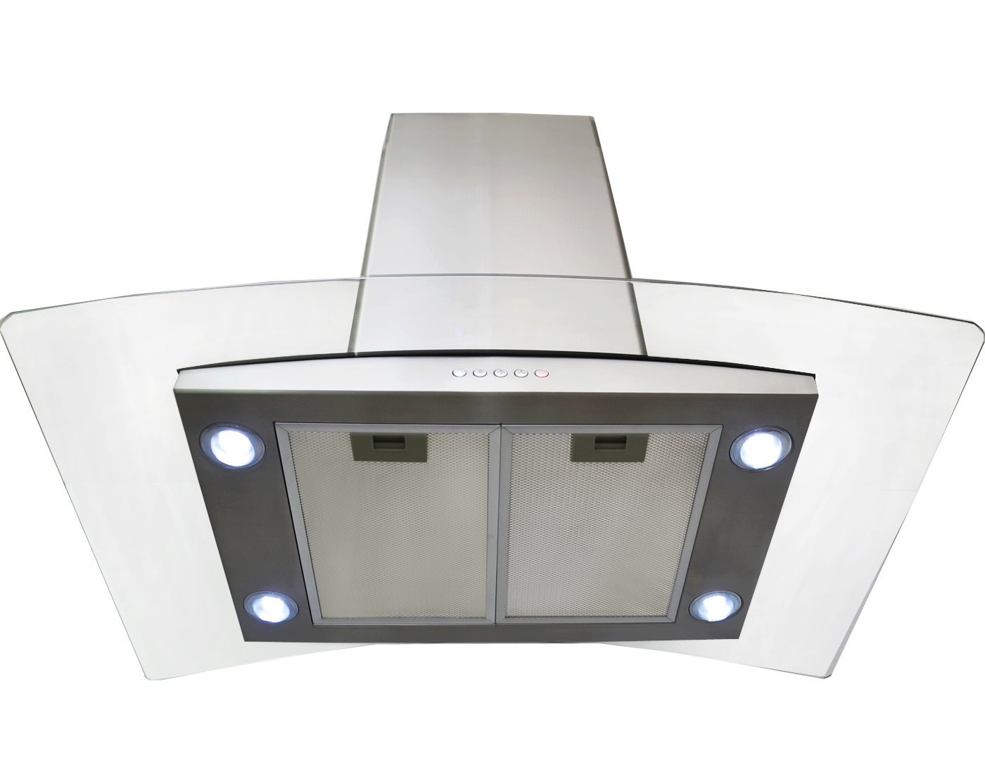 Golden Vantage Stainless Steel 36" Euro Style Island Mount Range Hood