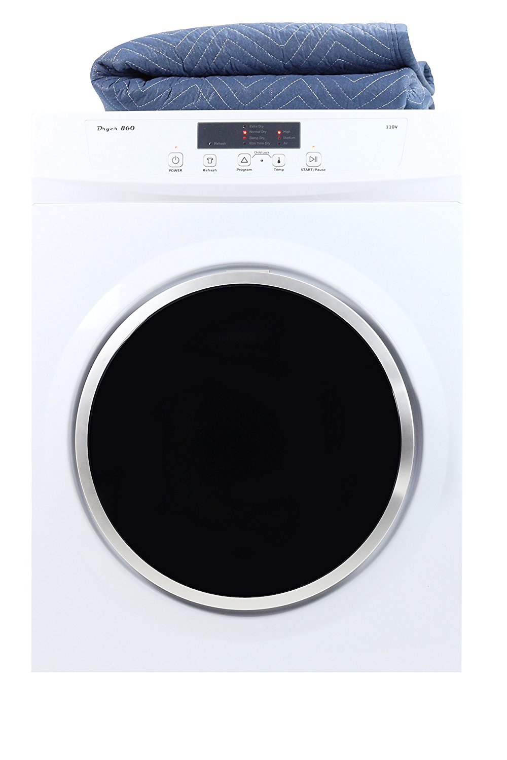 Majestic 13 Standard Electric Dryer in White with Silver Trim MJ860D coming with