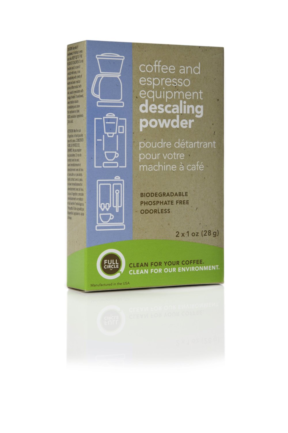 Urnex Full Circle Biodegradable Coffee and Espresso Equipment Descaling