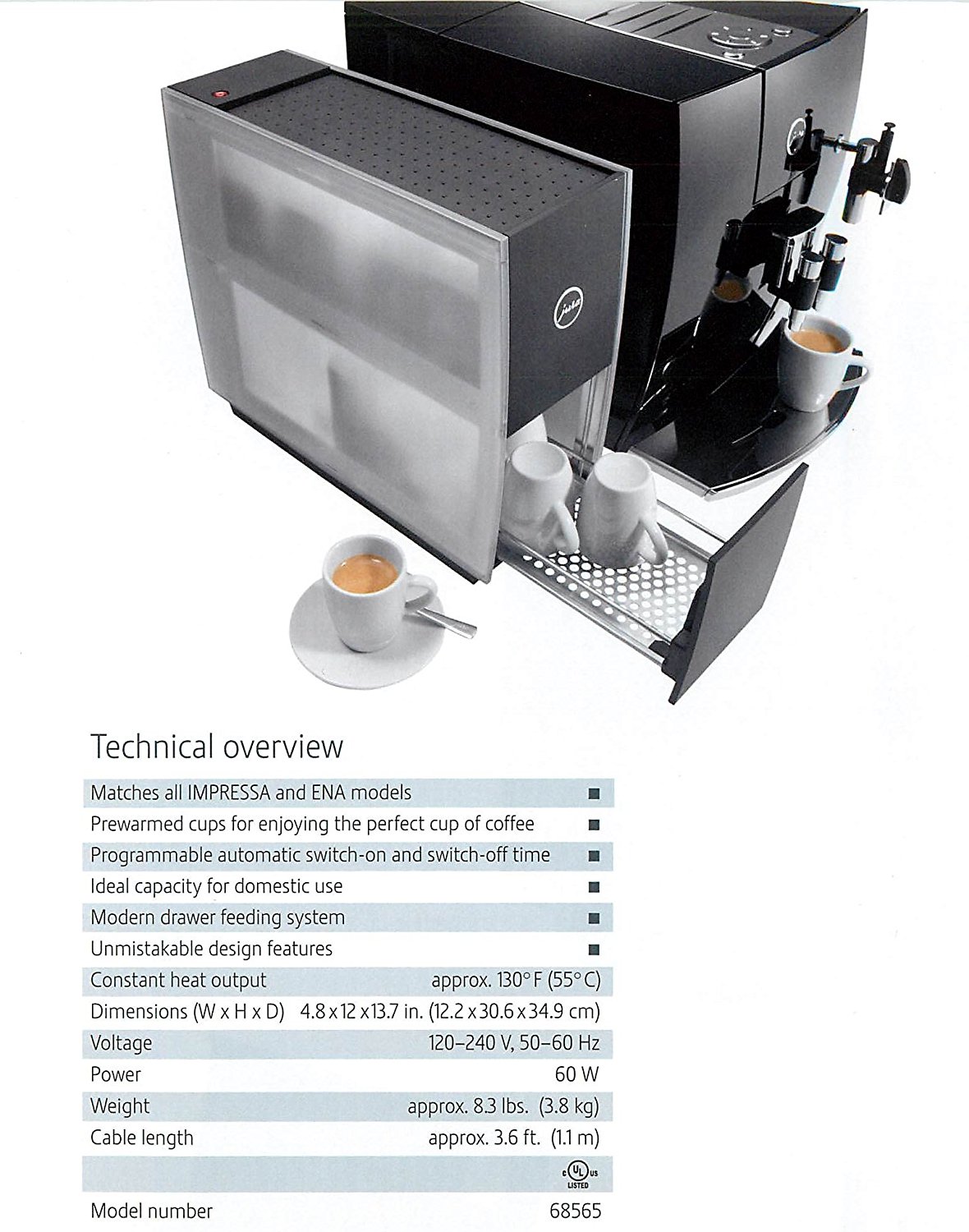 Jura 68565 Cup Warmer N3 free image download