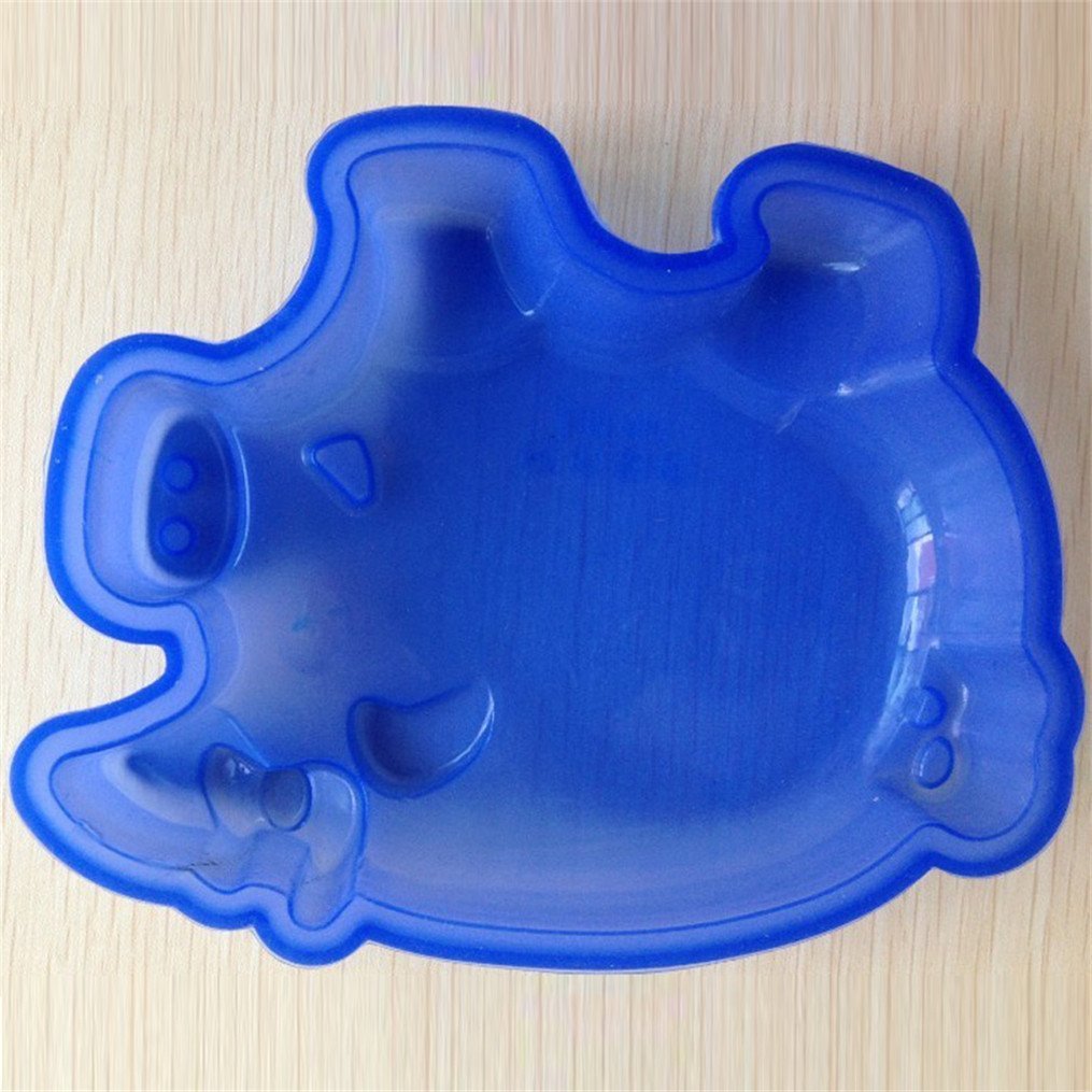FLY 2Pcs Pig Shape NonStick Silicone Cake Mold Fondant Sugarpaste Baking Mold N3 free image