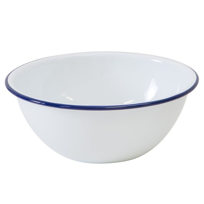 Enamelware Cereal Bowl Navy Blue / Cream Marble free image download
