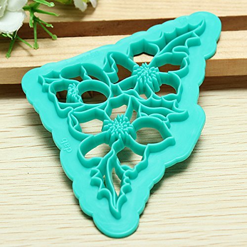 Christmas Cake Decorating Fondant Tools Cake Rose Flower Cutter N4 free