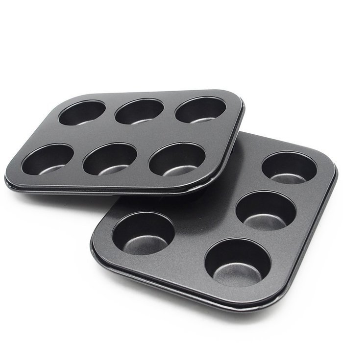 Wenwins 6 Cup mini Muffin Pansbaking cupsNon Stick Bakeware for