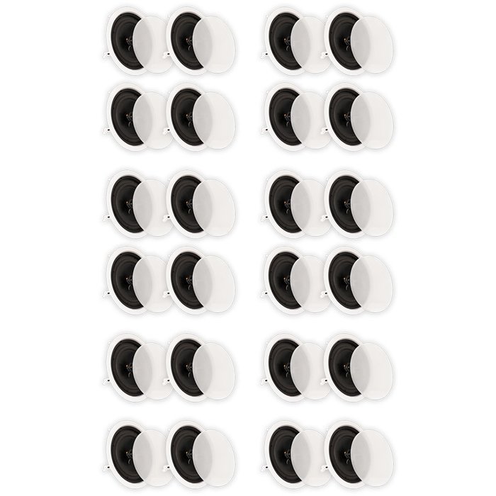 Theater Solutions 8 Inch In Ceiling Speakers Home Theater 4800 Watts 12