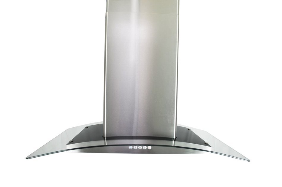 Golden Vantage Stainless Steel 36" Euro Style Island Mount Range Hood