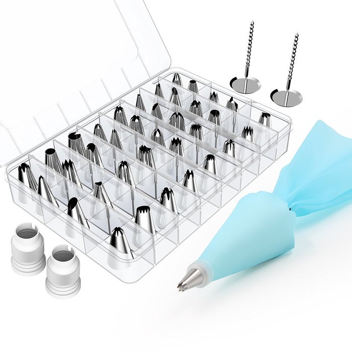 Kootek 42 Pieces Cake Decorating Supplies Kit Tips Stainless Steel