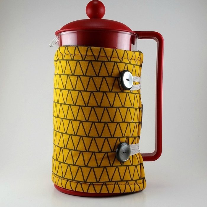 Fox Themed French Press Cozy, 8 cup Insulated Coffee Accessory