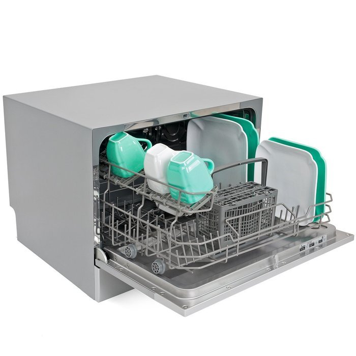 Ensue Countertop Dishwasher Portable Compact Dishwashing Machine Silver