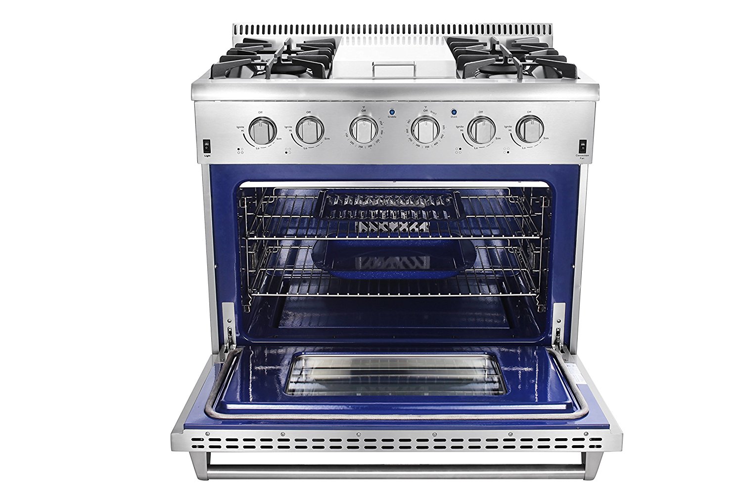 Thorkitchen HRG3617U 36" Gas Range with 5.2 cu. ft. Oven, 4 Burners