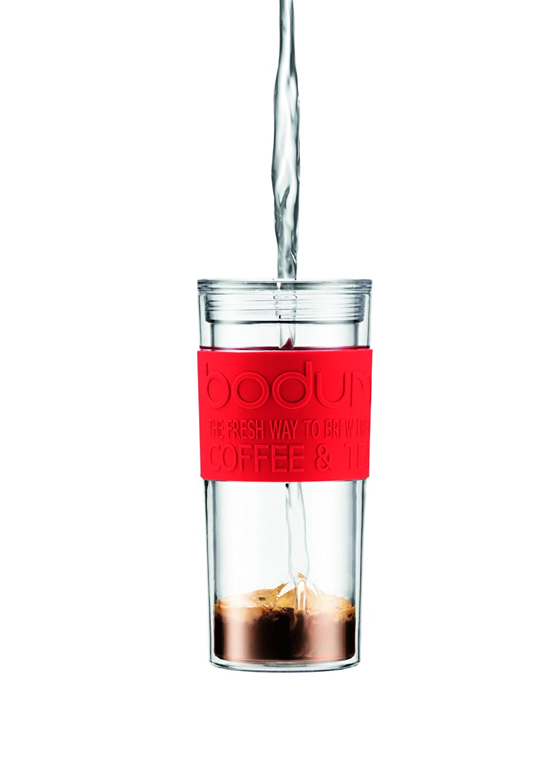 Bodum K11102913 Travel Press Set Coffee Maker with Extra Lid, 12 oz, White N5 free image download