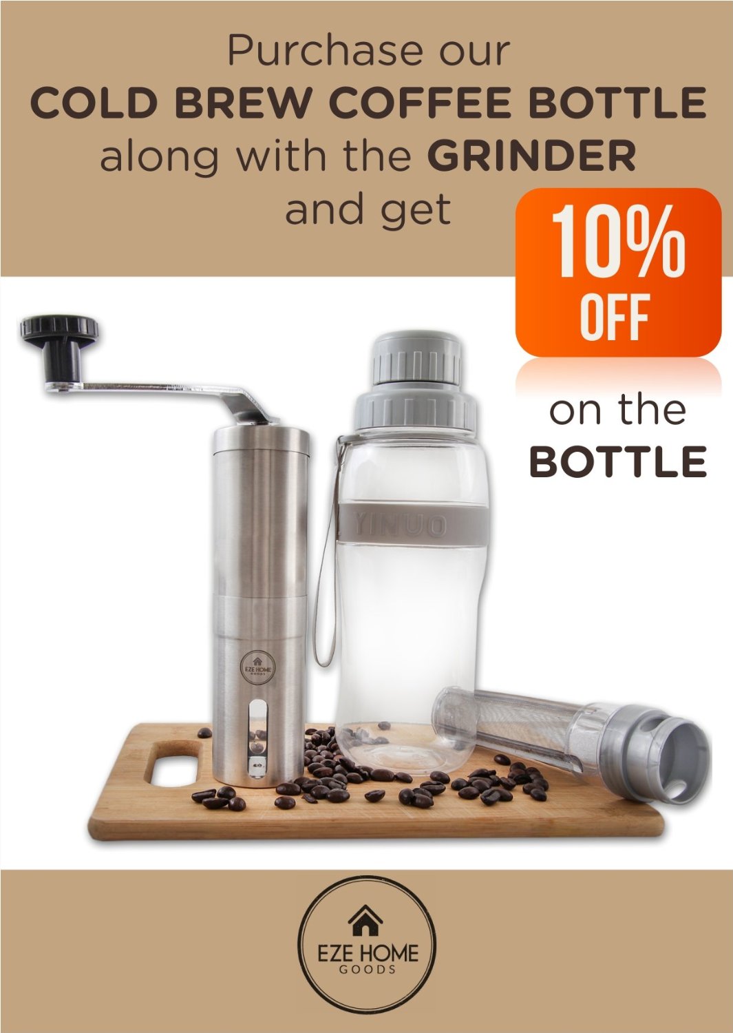 Most Consistent Hand Coffee Grinder & Coffee Press Ceramic Burr