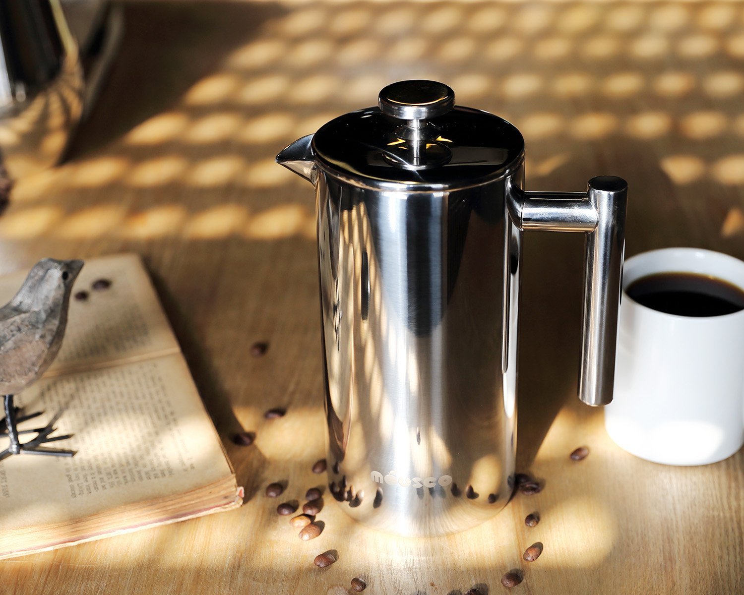 Miusco Stainless Steel Insulated Double Wall French Press Coffee Tea