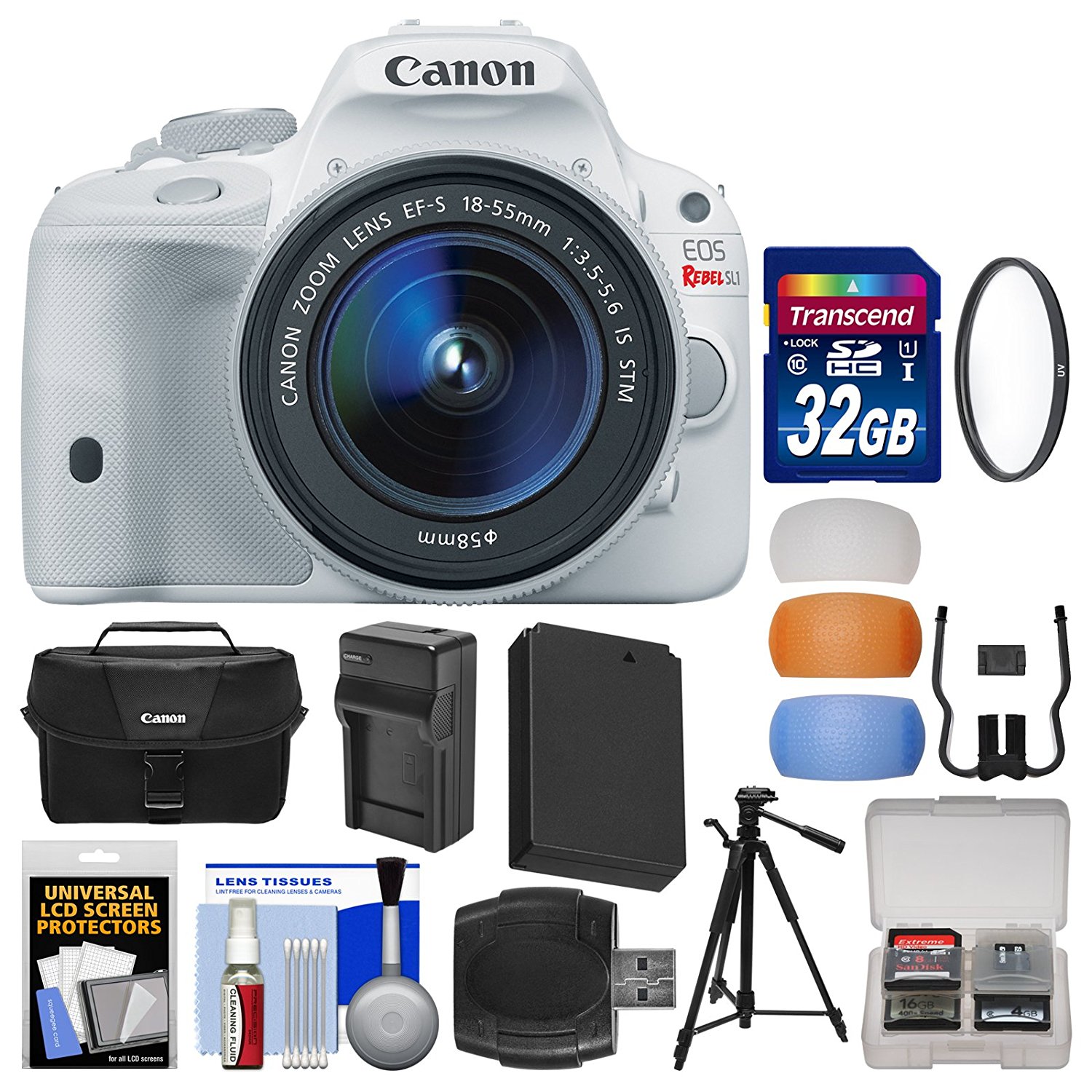 Canon EOS Rebel SL1 Digital SLR Camera & EFS 1855mm IS STM Lens