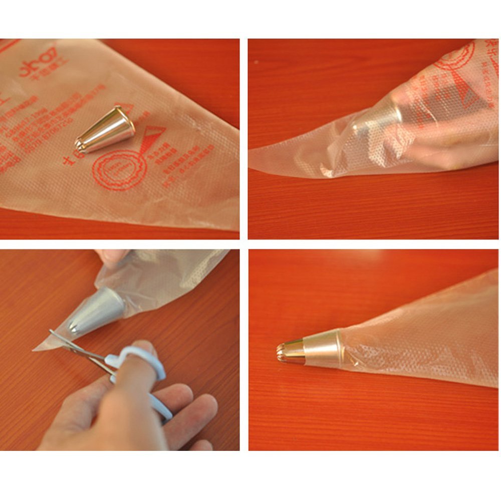 Bestgoo 100 Pack Durable Pastry Bags,14 Inch Disposable Icing Piping