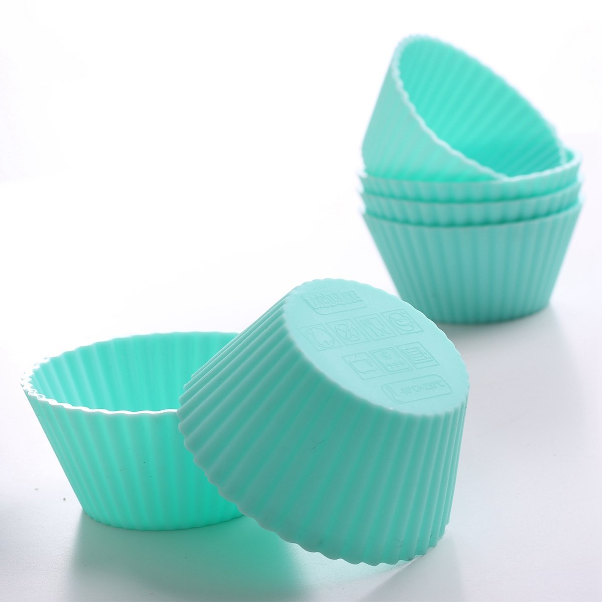 Jacobake Silicone Cupcake Liners Reusable Silicone Muffin Liners