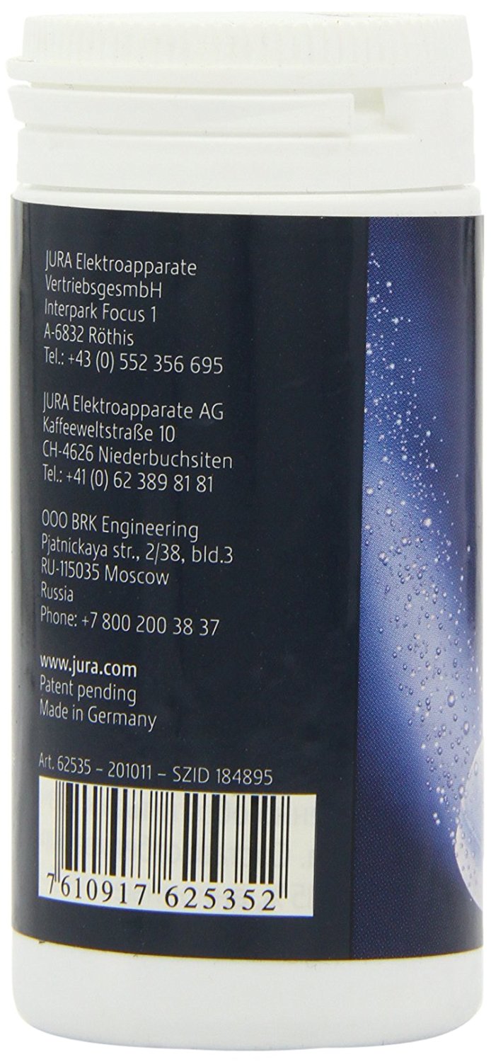 Jura Cleaning Tablets for all Jura Automatic Coffee Centers, 6Count N9