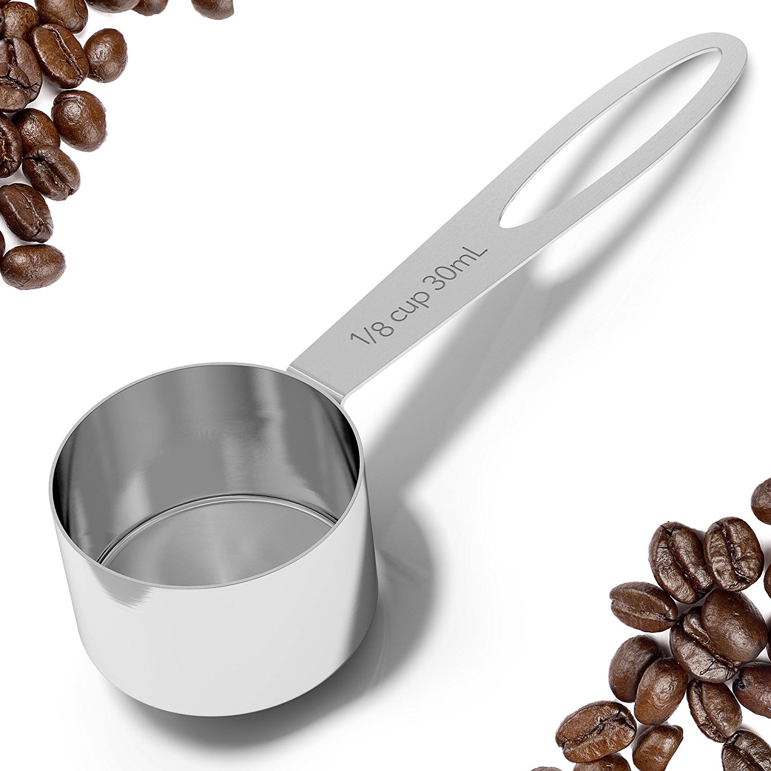 BEST Coffee scoop 2 Tablespoon Exact Stainless Steel Measuring