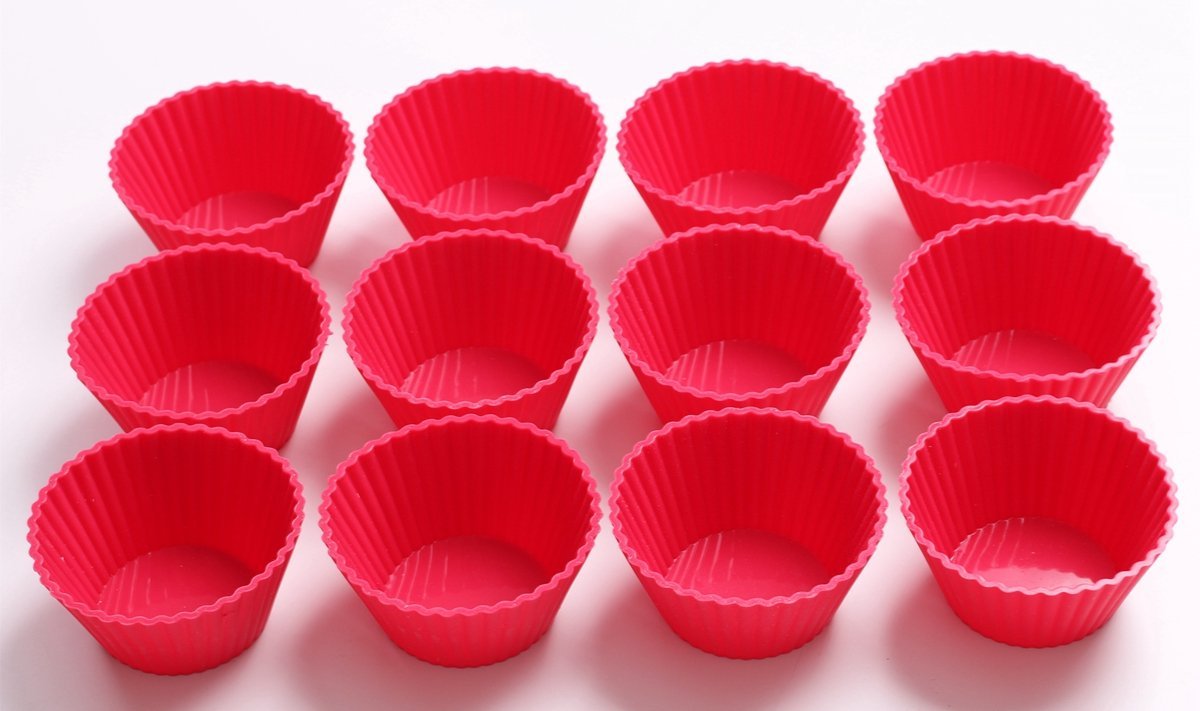 Jacobake Silicone Cupcake Liners Reusable Silicone Muffin Liners