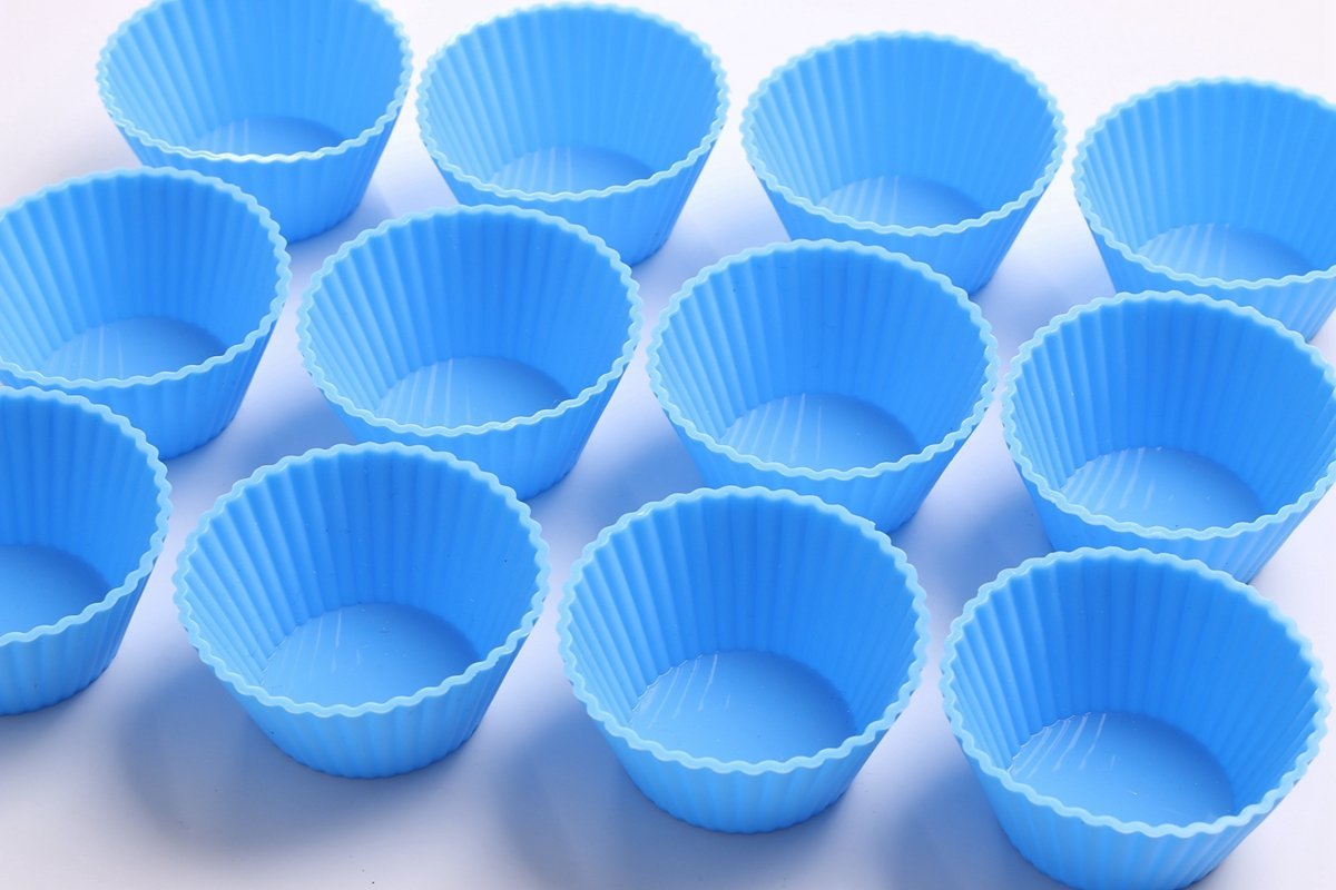 Jacobake Silicone Cupcake Liners Reusable Silicone Muffin Liners