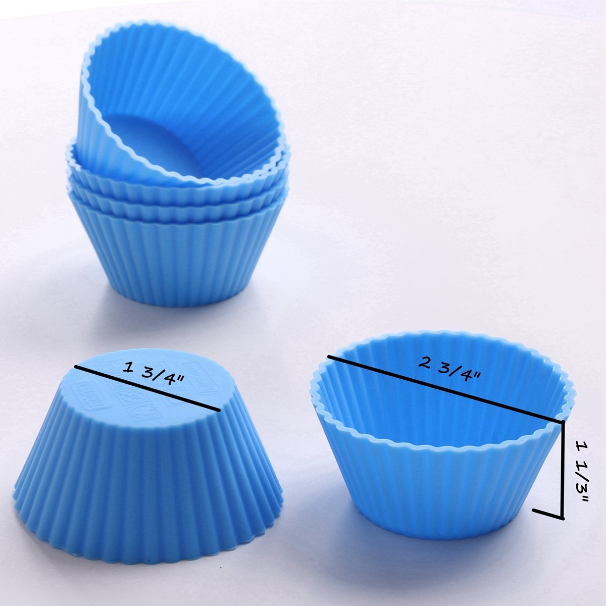 Jacobake Silicone Cupcake Liners Reusable Silicone Muffin Liners