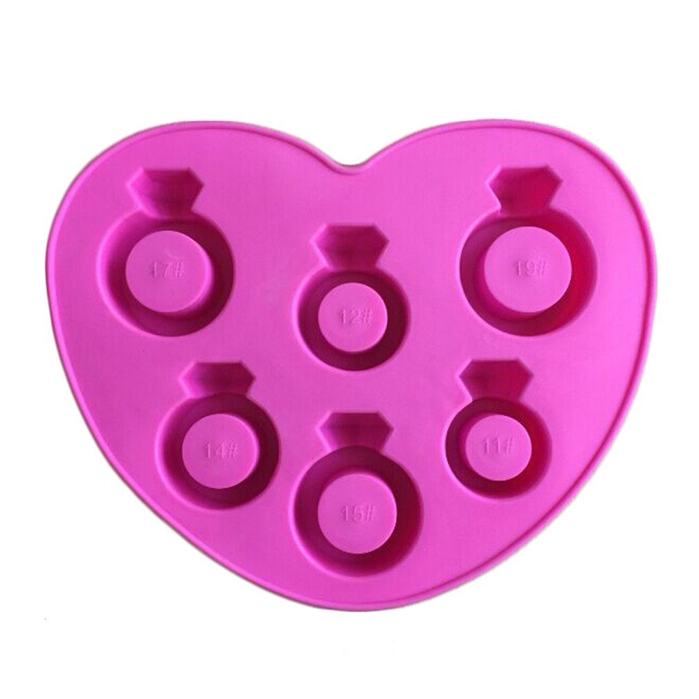 LYNCH 3D Diamond Ring Design Silicone Fondant Mold Muffin Ice Cube Tray Mould N4 free image download