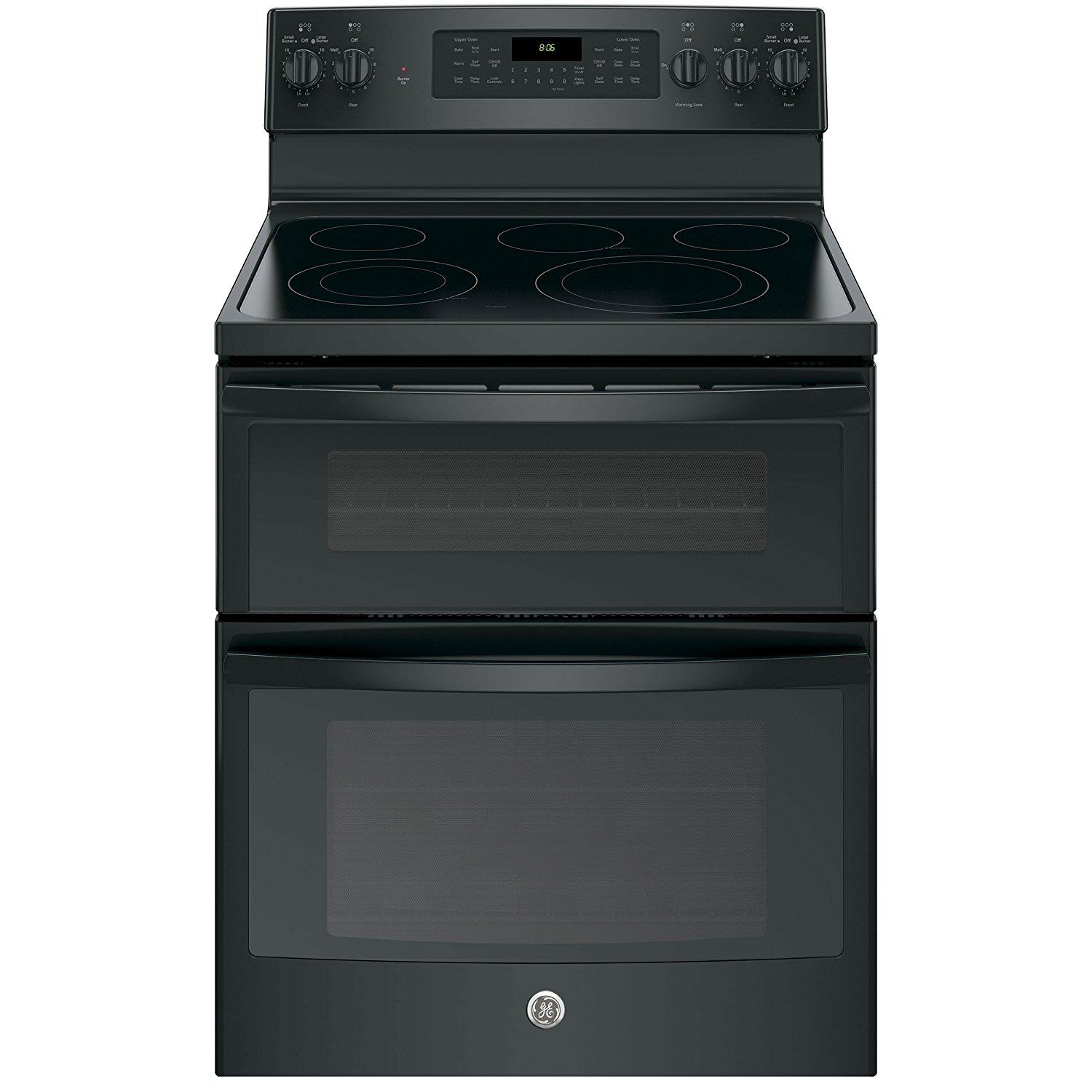 GE JB860DJBB 30" Black Electric Smoothtop Double Oven Range