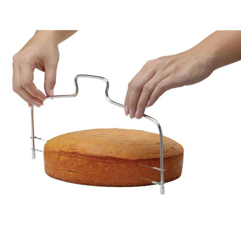 XHSP Double Wire Adjustable Stainless Steel Cake Cutter Bread Layered
