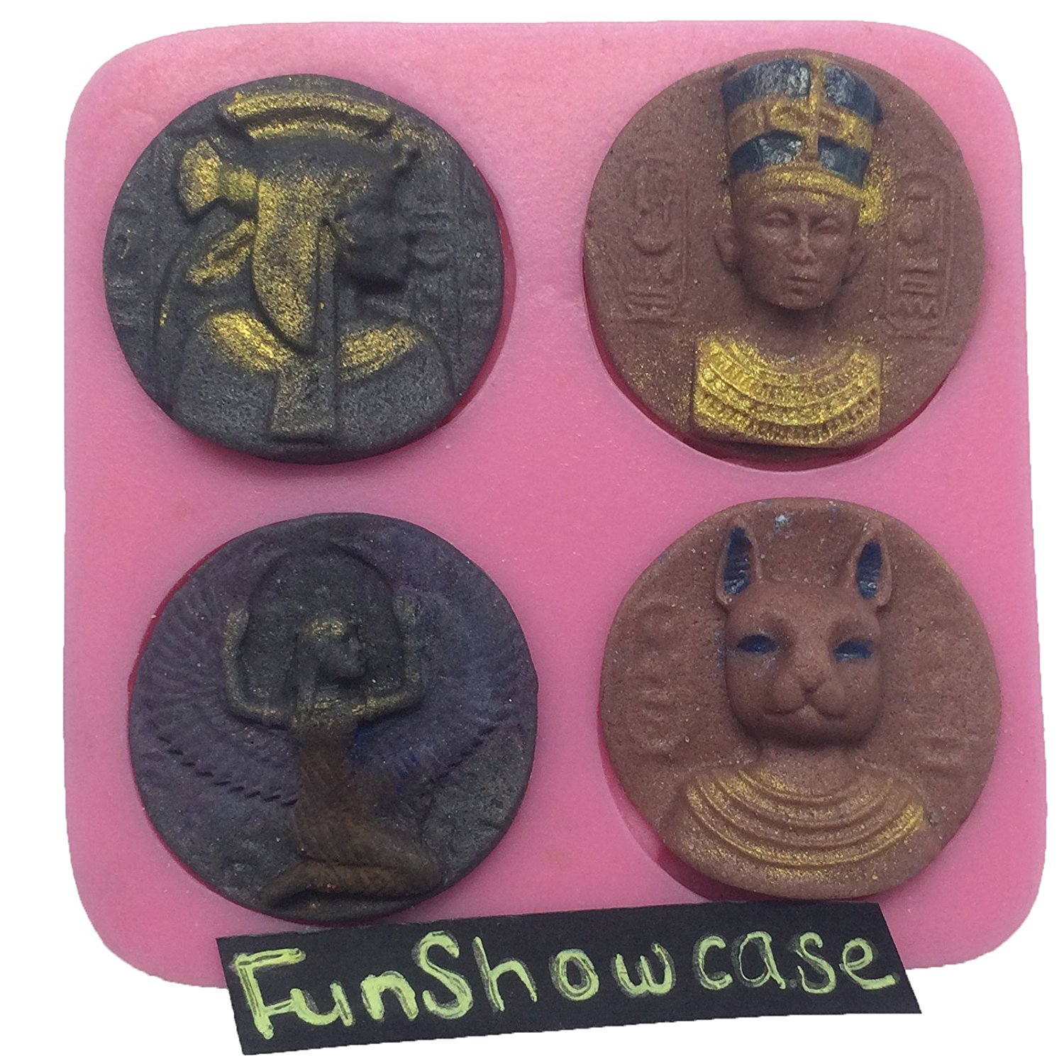 Funshowcase Antique Egypt Coins Inspired Chocolate Candy Silicone Mold