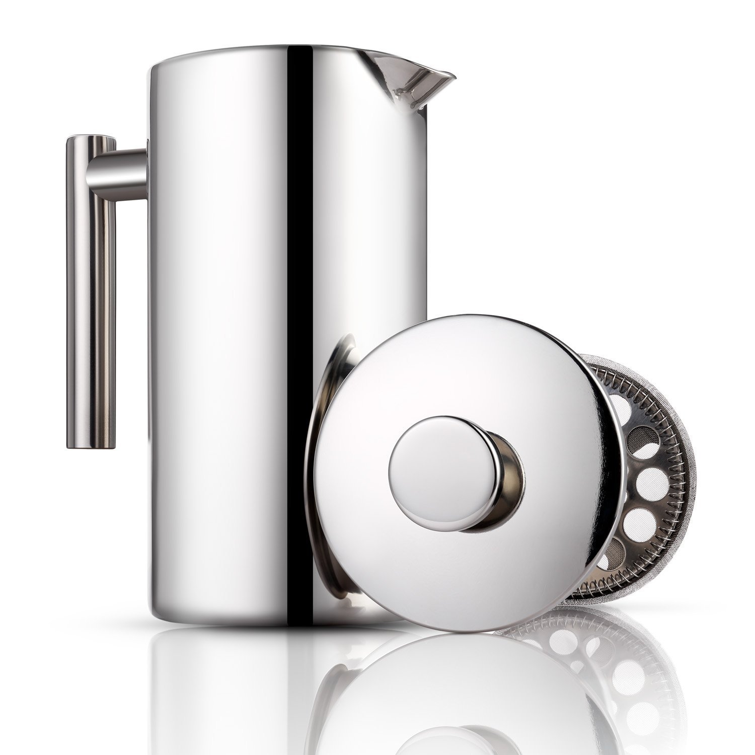 Miusco Stainless Steel Insulated Double Wall French Press Coffee Tea