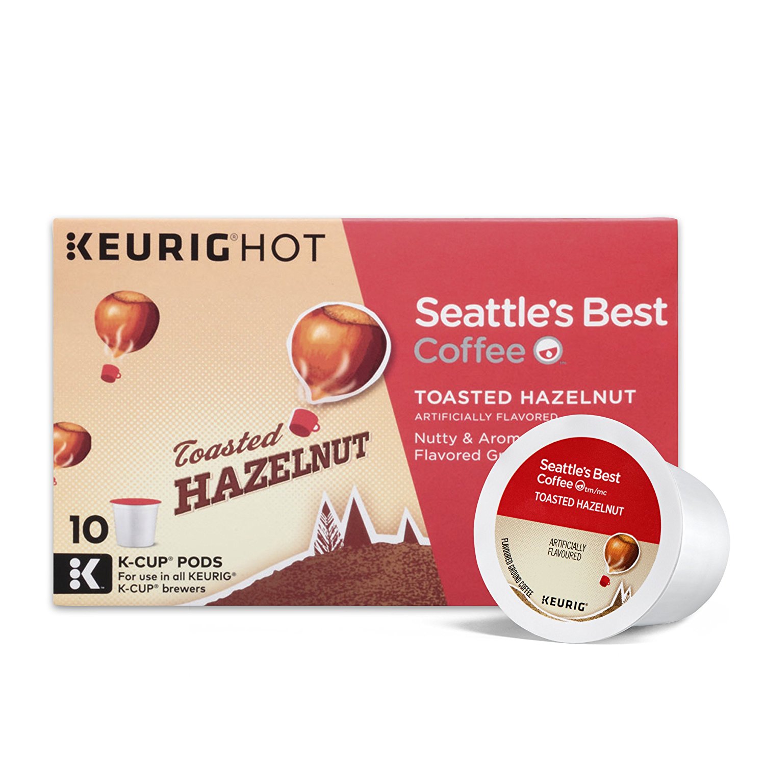 Seattle's Best Coffee Toasted Hazelnut, KCup for Keurig Brewers, 60 Count N2 free image download
