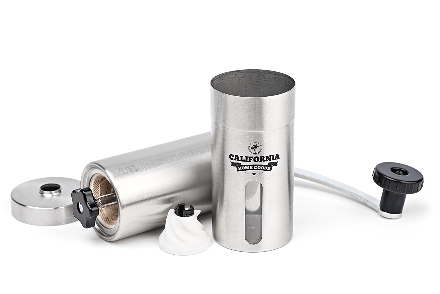 Premium Ceramic Burr Coffee Grinder Portable Stainless Steel Coffee