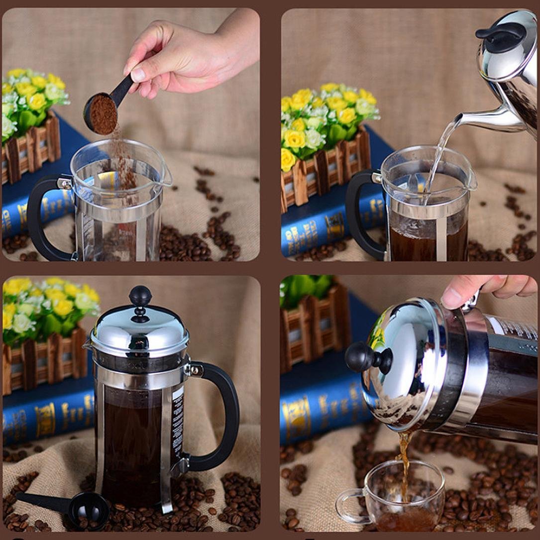 French Coffee Press , Balakie Stainless Steel and Borosilicate Glass