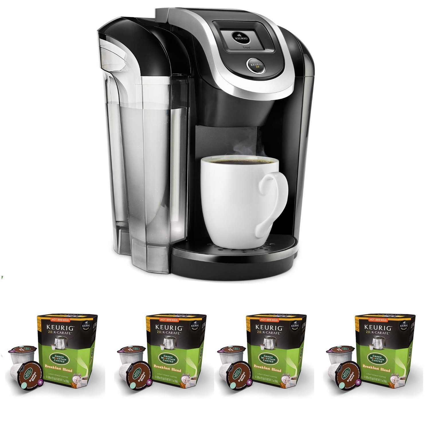 Keurig K575 Coffee Maker w/ Breakfast Blend Coffee KCups (32Pack