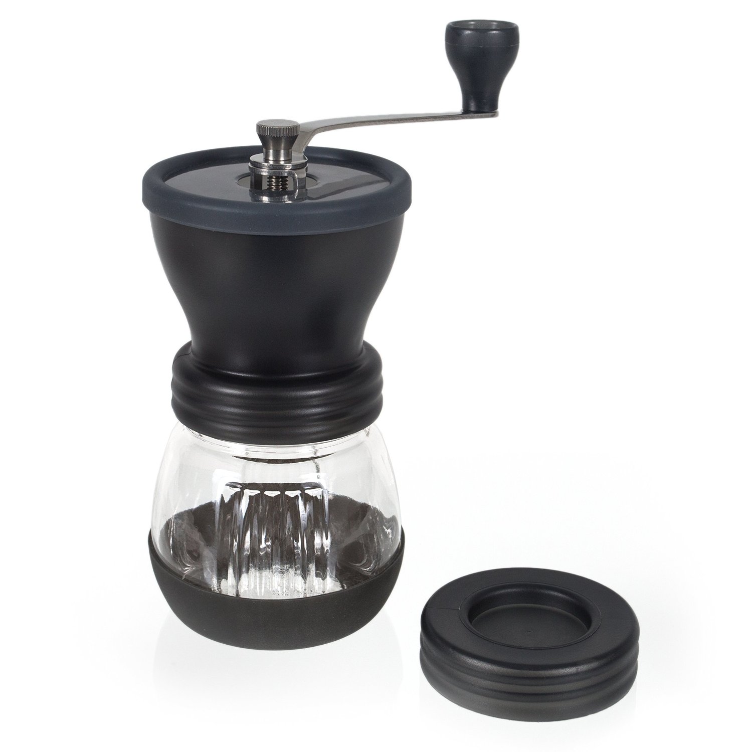 Premium Ceramic Burr Manual Coffee Grinder. Large 100g Capacity Coffee