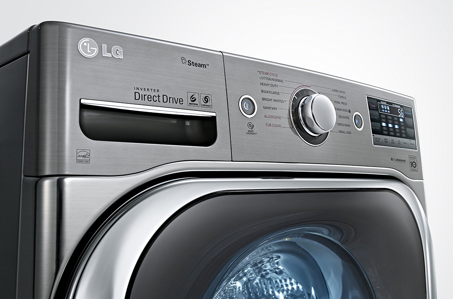 LG Titan Laundry Pair MEGA CAPACITY *Graphite Steel* Washer and GAS