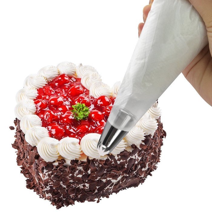 Yookat 100Pcs 12 Inch Disposable Icing Bags/ Piping Bag Cake Decorating