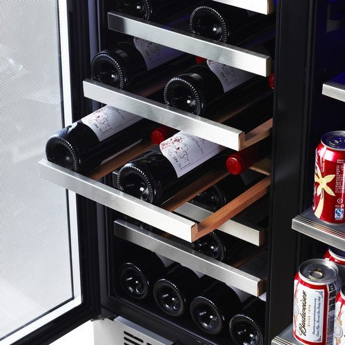 EdgeStar 30Inch BuiltIn Wine and Beverage Cooler with French Doors