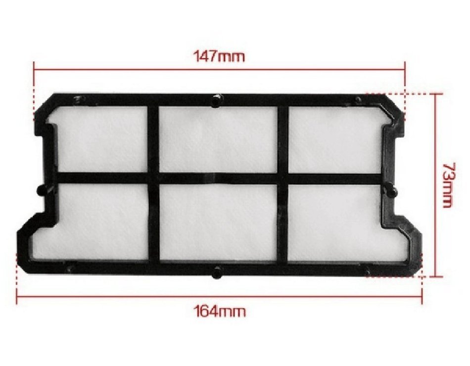 2pcs Replacement HEPA Filter for Dibea X500 Ecovacs CR130 Vacuum