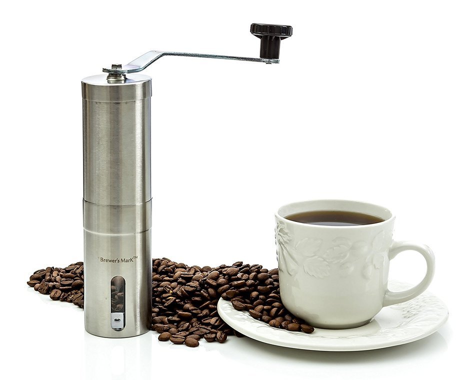 Brewer's Mark Burr Manual Coffee Grinder for Richer Aroma and Flavor
