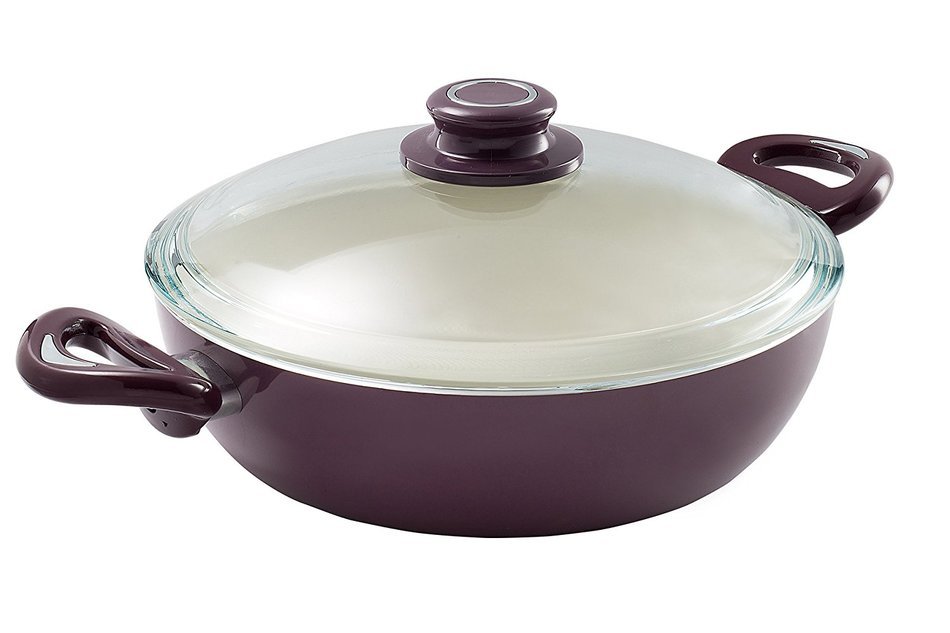 Essenso Ecotouch Lazio EnamelCoated Low Dutch Oven with Nonstick Ceramic Interior, PTFE / PFOA