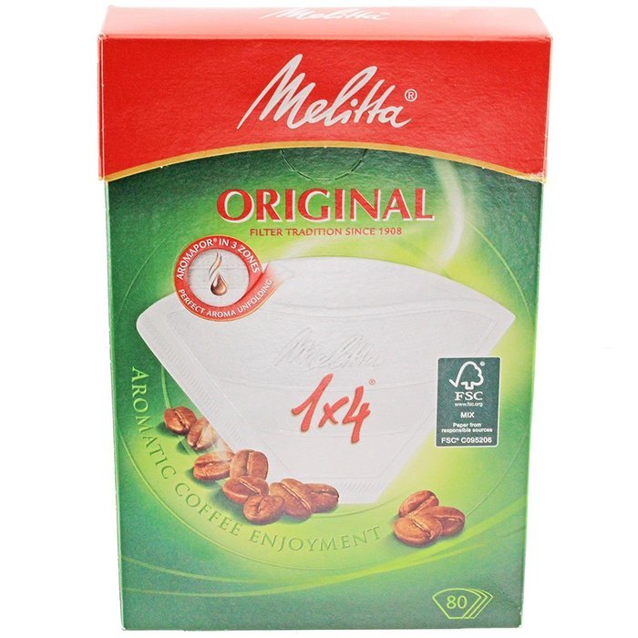 Melitta 1 X 4 Coffee Machine Paper Filters Pack Quantity 3 Packs of 80