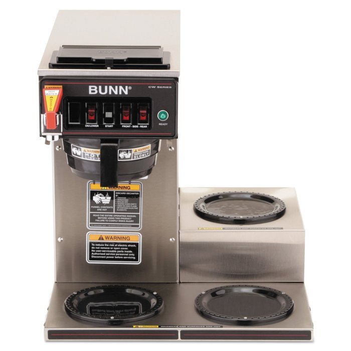 Bunn 12950.0212 CWTF153 Automatic Commercial Coffee Brewer with 3 Lower Warmers N2 free image