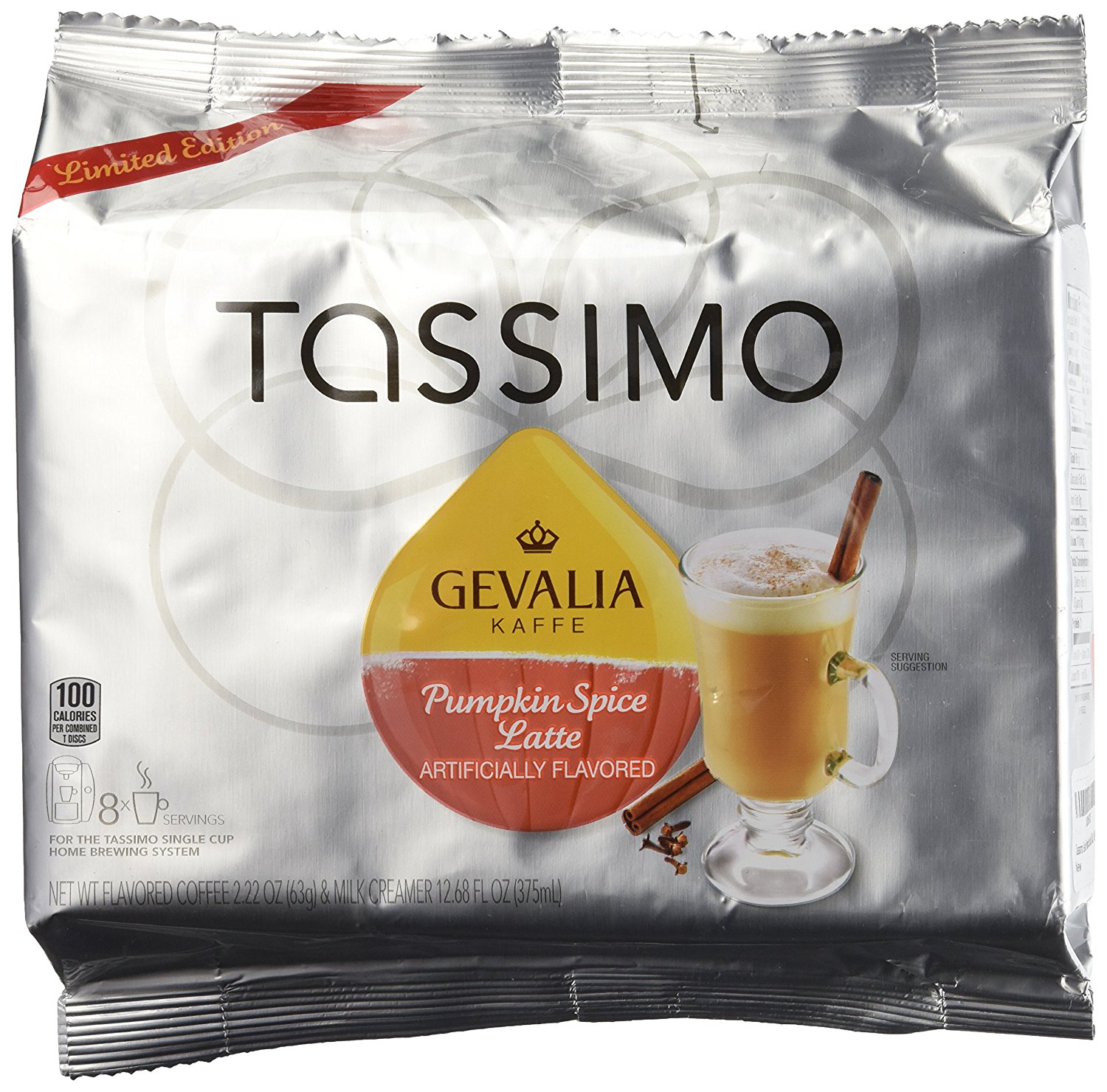 Tassimo Gevalia Pumpkin Spice Latte T Discs, 14.9 Ounce free image download