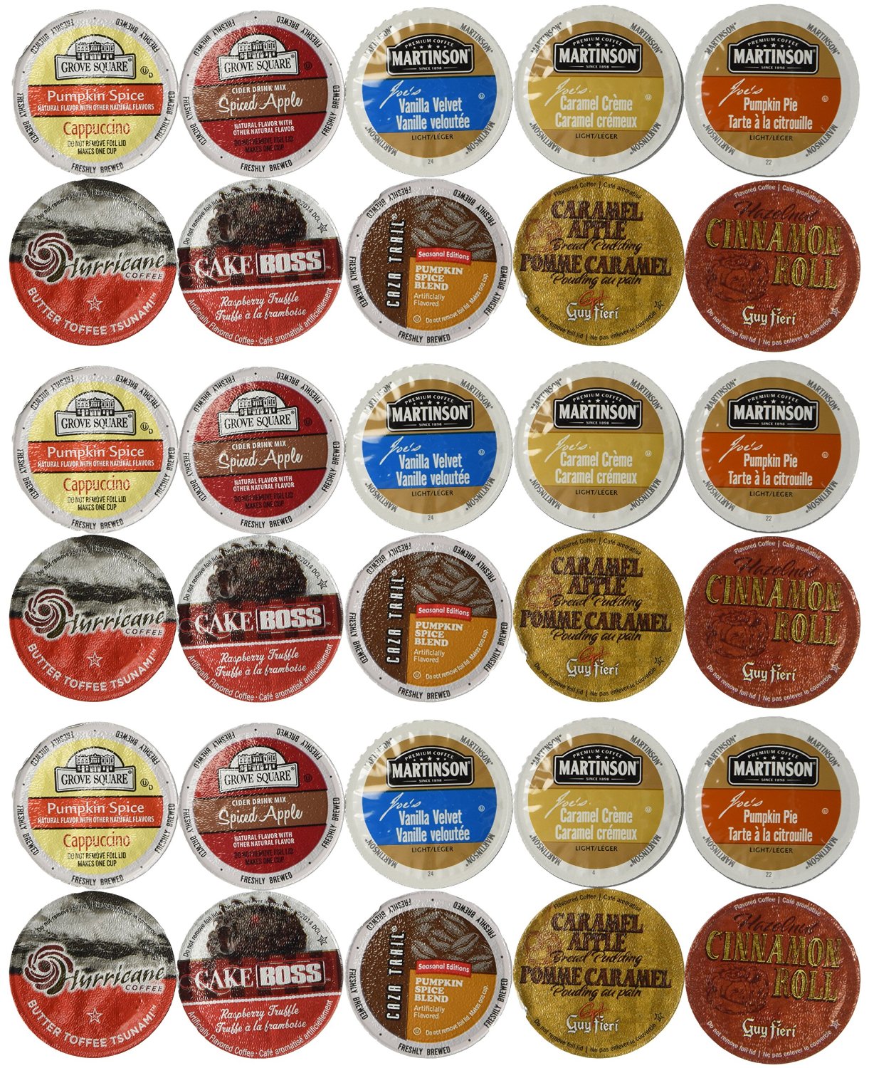 30count Limited Edition Fall Flavors Coffee Variety Pack for Keurig