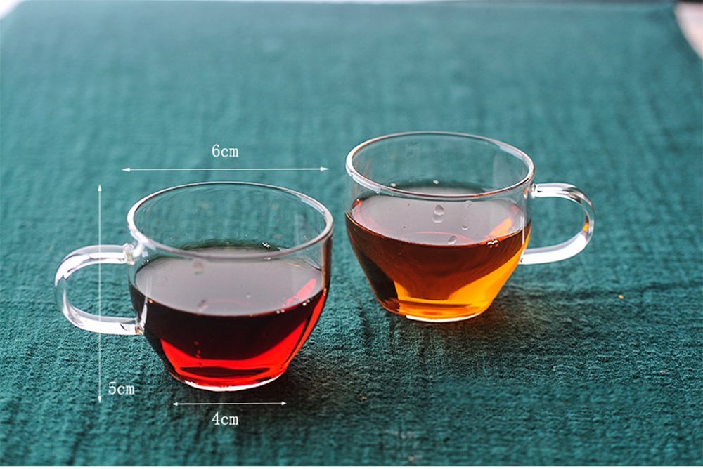 Ceramic Story Heat Resistant Borosilicate Glass Teakettles with 4
