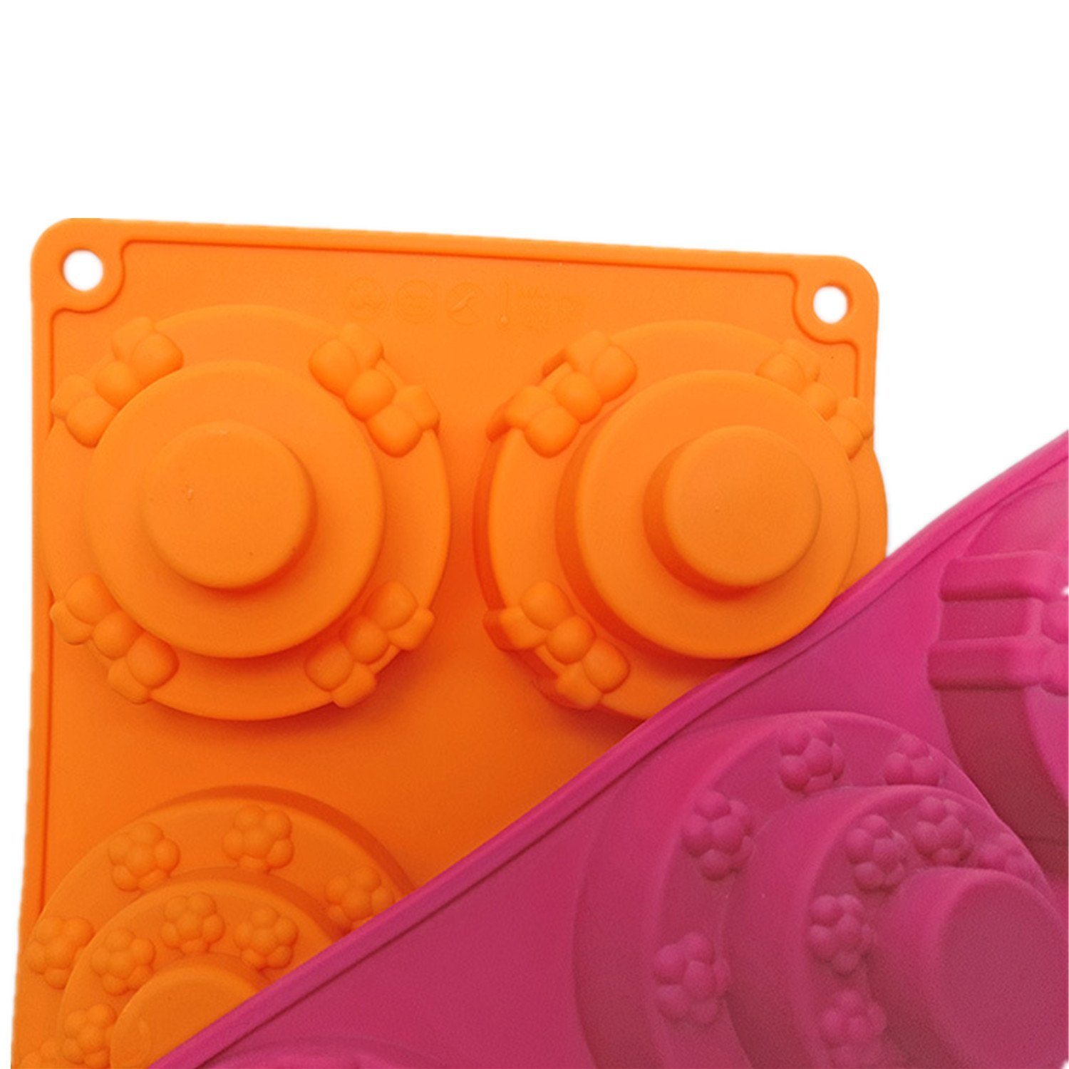 6 Cavity Three tier Cake Molds Silicone Cake Bread Baking Mold Set of