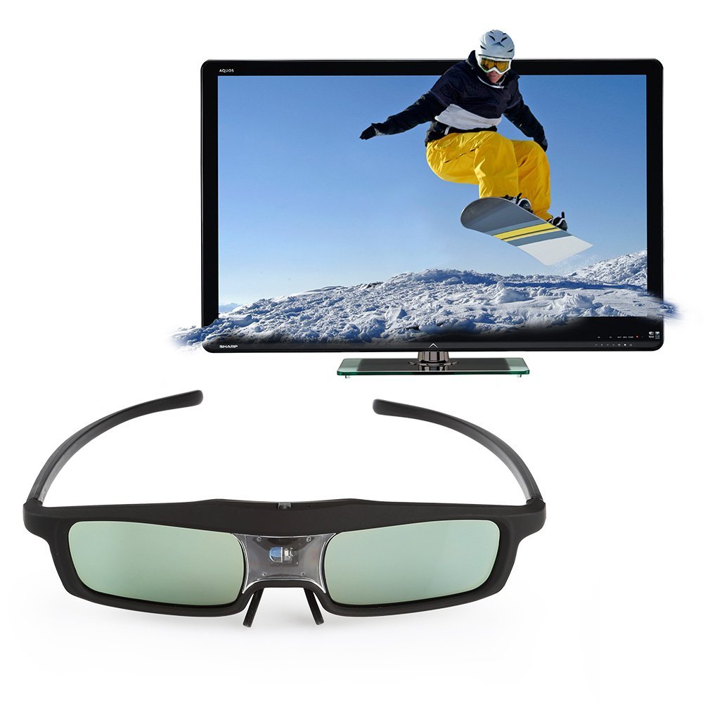 SainSonic 3D Active Shutter Glasses 10M 144Hz Rechargeable Infrared for Acer ViewSonic BenQ