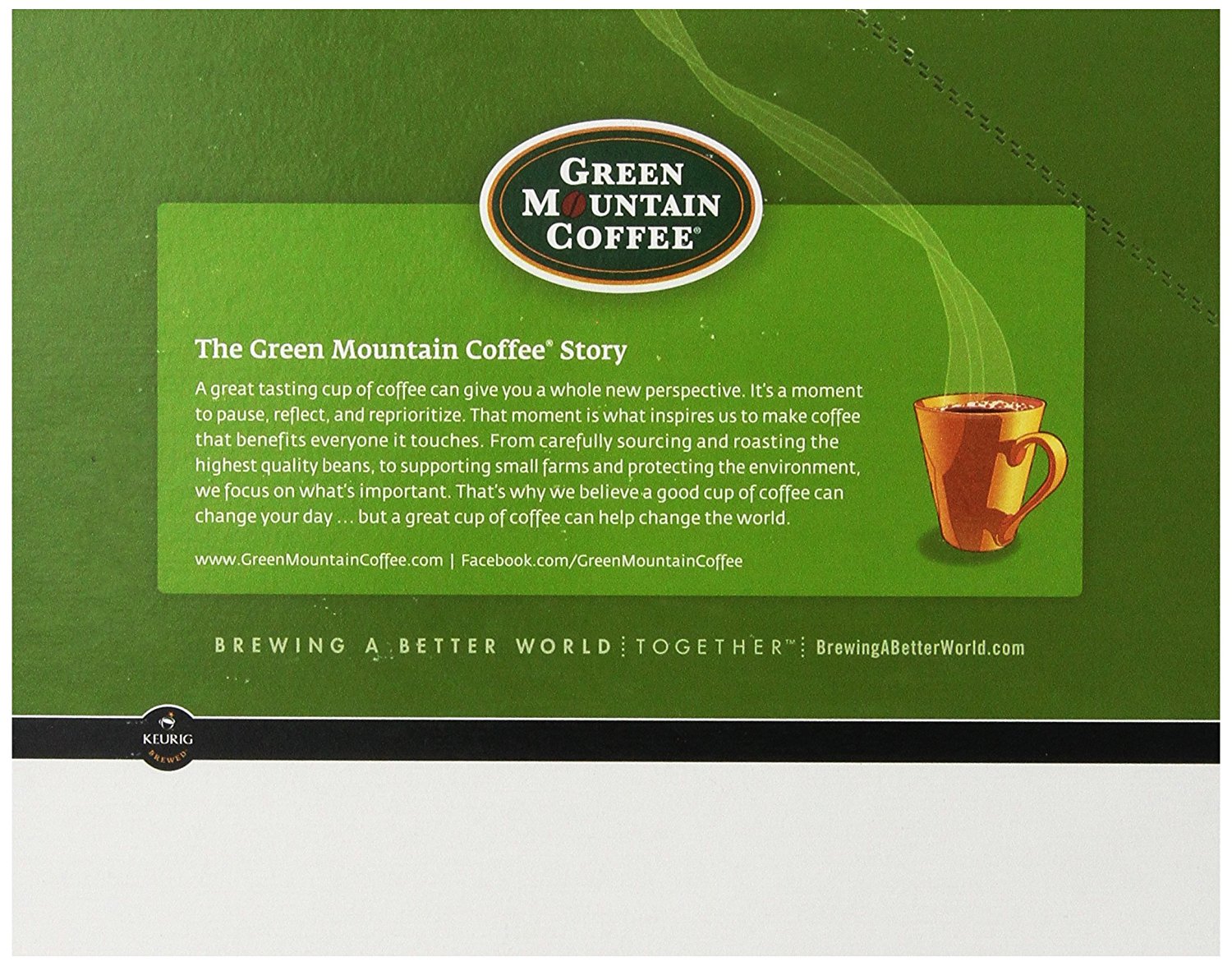Green Mountain Coffee Fair Trade Colombian Select, KCup Portion Pack